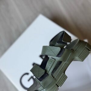 Ganni Olive Strap Sandals